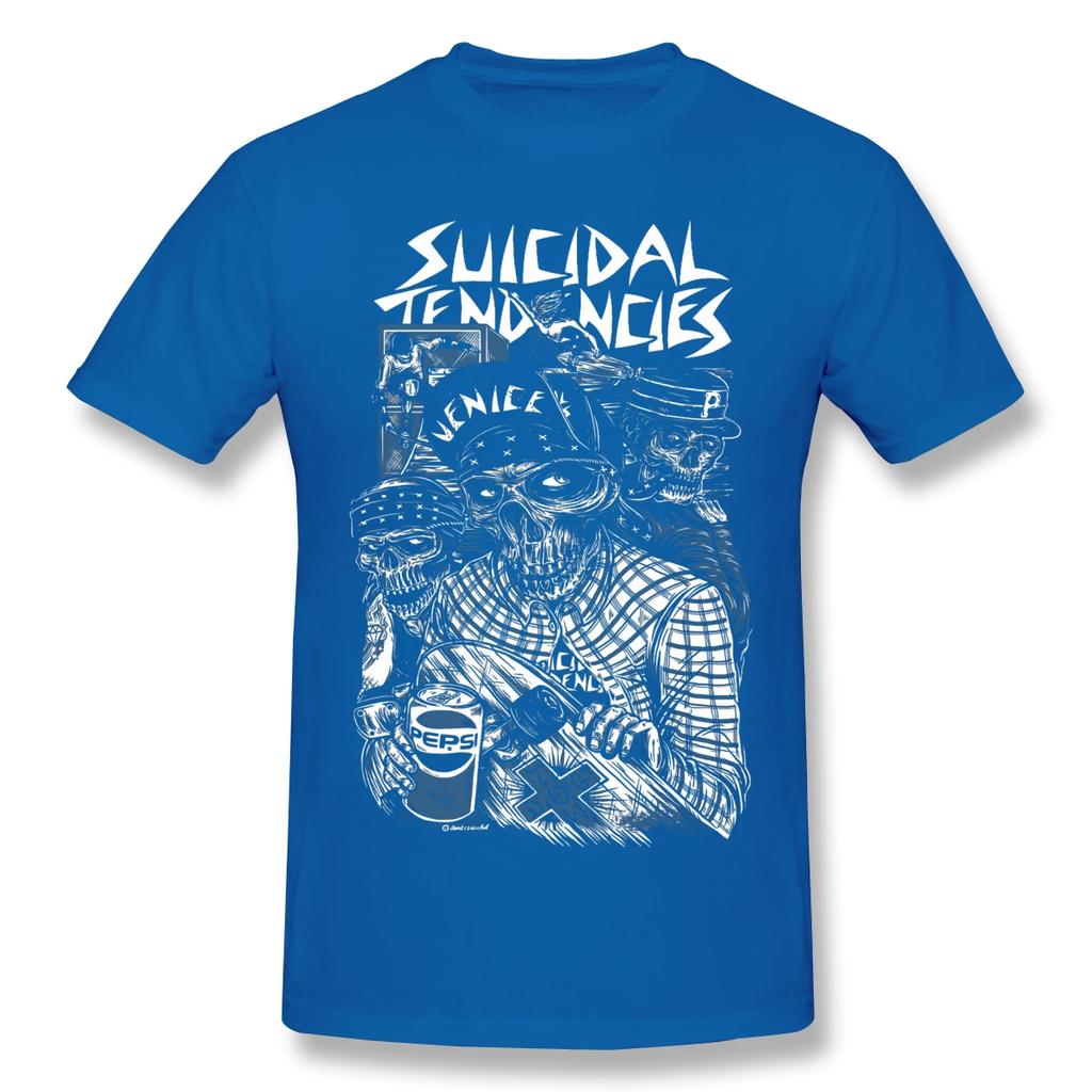 Suicidal Tendencies Print Cotton Funny T Shirts Punk Men Fashion Streetwear