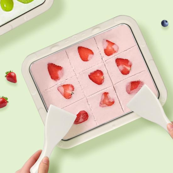 Stainless Steel Ice Cream Roll Maker DIY Freezing Yogurt & Sorbet Machine Non-Electric Home Dessert Maker