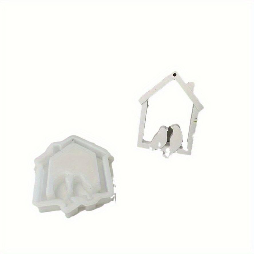 1 Pcs House Bird Pendant Silicone Mold Bird Wall Decoration Gypsum Molds