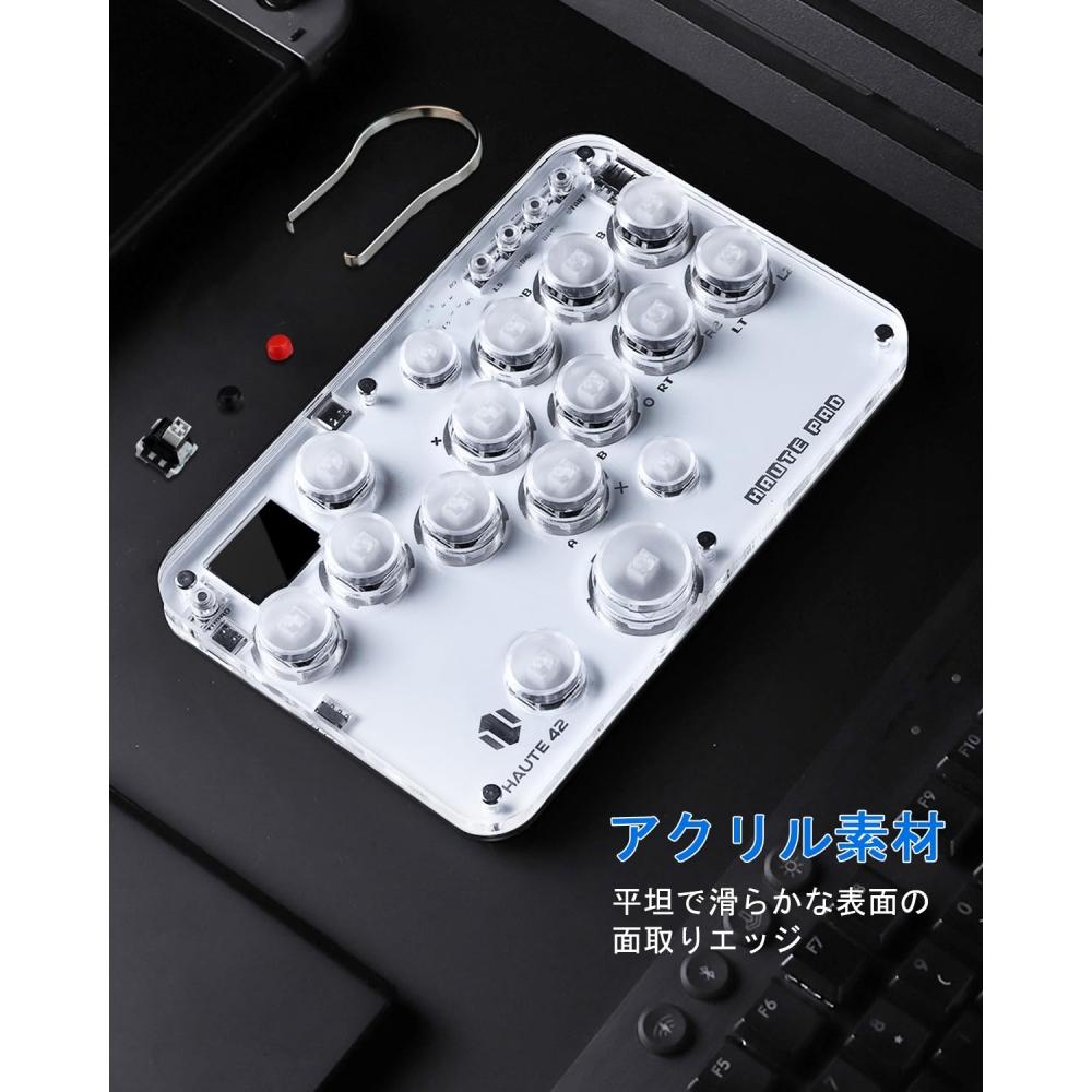 Аркадный контроллер без рычага Fighting Stick Mini Type Arcade Joystick для PCSwitchPS4 PS3 Akekon RGB Light Mini Type High Precision High Response Thin