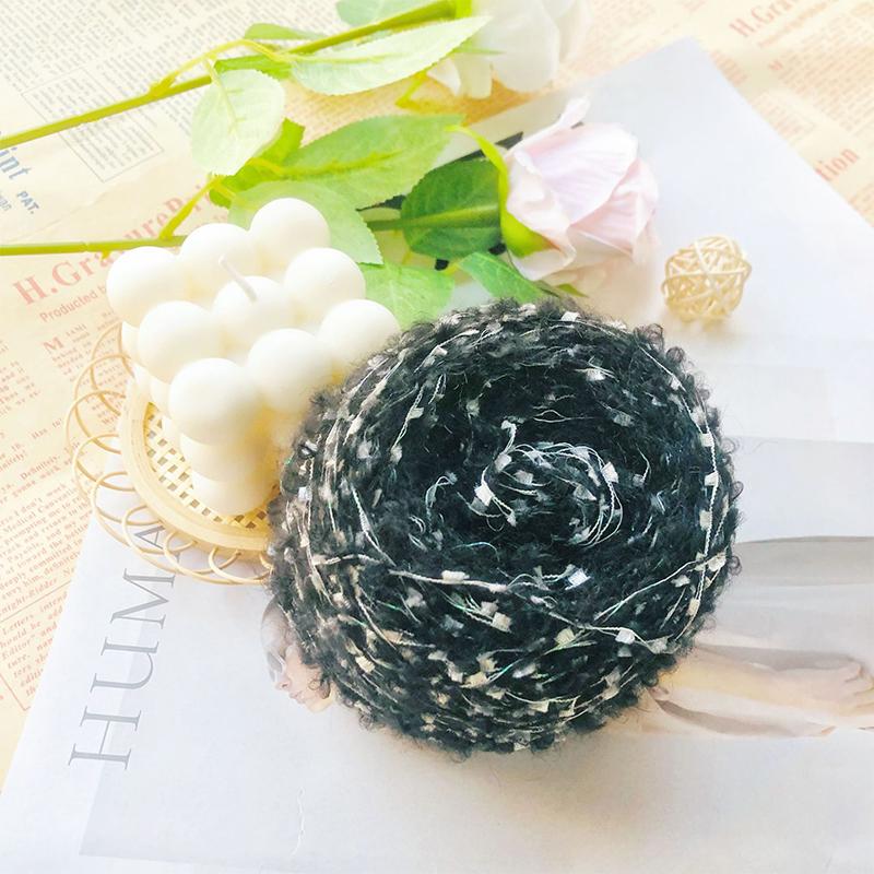 50g/Roll Knitting Wool Crocheting Glitter Mohair Yarn Colorful DIY Soft Hand Woven Hand Mixed Thread Accessories