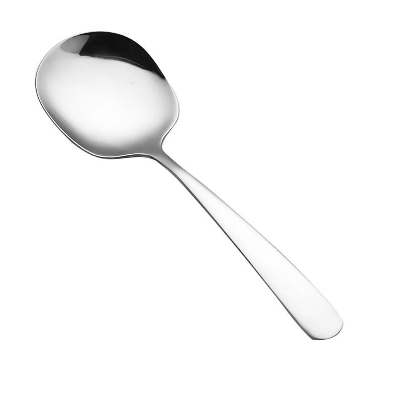 Shihua 304 Stainless Steel Serving Spoon, Thickened And Enlarged, for Rice And Vegetables, Spatula Spoon, Single Serving Spoo
