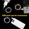 USB светодиодные гирлянды из медной и серебряной проволоки, водонепроницаемые светодиодные гирлянды для украшения рождественской свадьбы