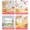 Reusable large capacity Greek yogurt filter, transparent container, press filter, soybean milk juice filter, kitchen supplies