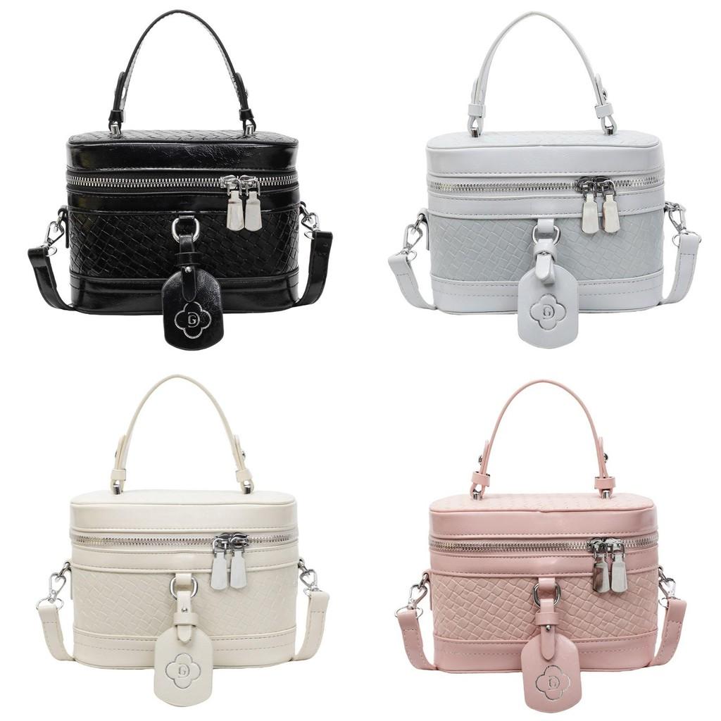 Однотонная плетеная сумка через плечо кроссбоди, модная женская