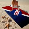 Montevideo Crest Design Microfiber Beach Towel, Lightweight And Quick-Dry, for Summer Travel, Beach Essential, Swimming Pool