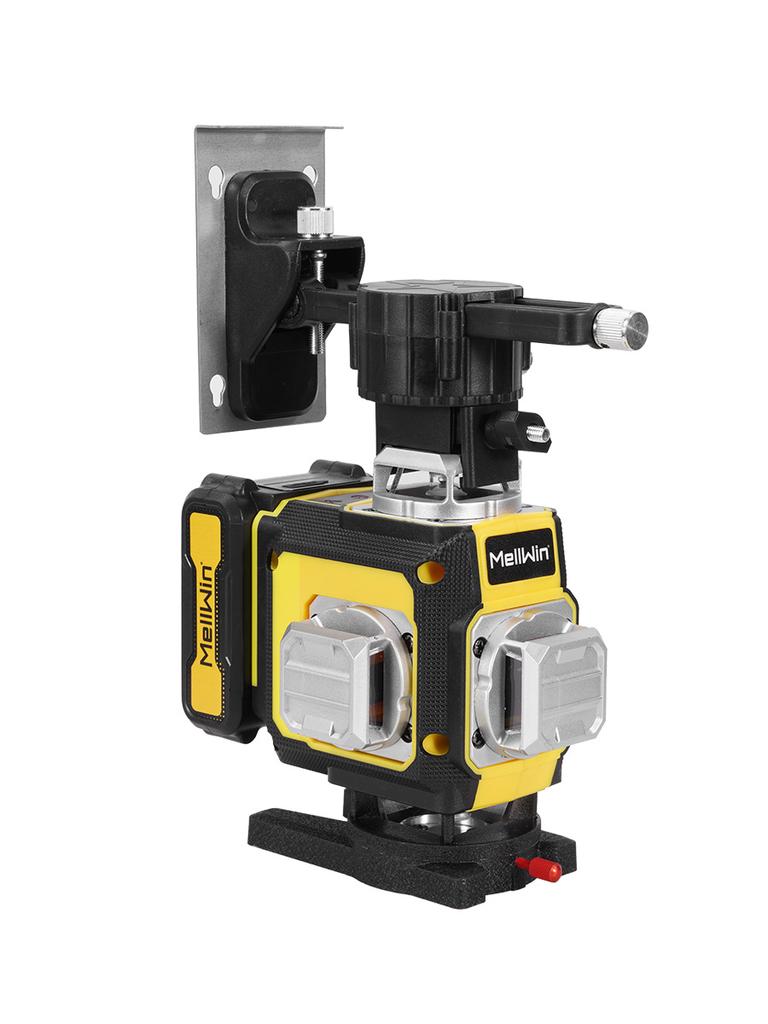 MELLWIN Профессиональный 16-линейный 4D лазерный уровень с пультом дистанционного управления через приложение – 360° горизонтальный и вертикальный самовыравнивающийся лазерный инструмент с зеленым лучом