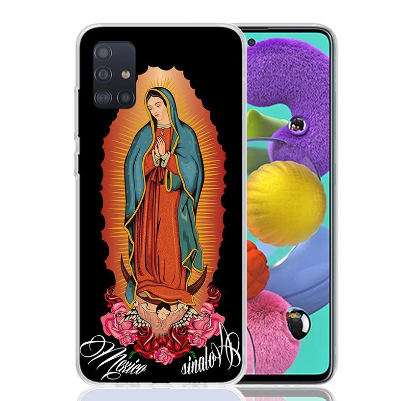 Virgin De Guadalupe Virgen Mary Phone Case For Samsung Galaxy A52 A32 A22 A12 A02S A50S A30S A51 A31 AA71 Note 20 Ultra 10 S10 P