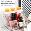 Прозрачный ящик для хранения косметики Косметический органайзер с волнистой текстурой воды Открытый дизайн Легкий доступ Разделенный ящик для хранения для домашнего офиса Спальня Общежитие
