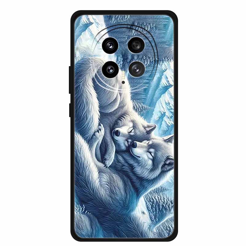Защитный чехол для мобильного телефона For Honor Magic8 5G, с цветочным рисунком, мягкий, черный силикон, задняя крышка для Honor Magic 8 2025, чехол Funda