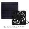 Solar Ventilationfan Kit 5W Exhaust Ventilation Cooling Fan With Solar Panel For Home Pet And Poultry House Introduce Fresh Air