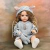55 см Reborn Baby Princess, мягкие силиконовые куклы всего тела, гибкие, мягкие на ощупь, вьющиеся волосы, модная кукла для девочек, подарочная игрушка