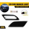 2X светодиодные боковые габаритные огни бампера для 12-14 Mercedes Benz W204 C250 C350 C-Class A