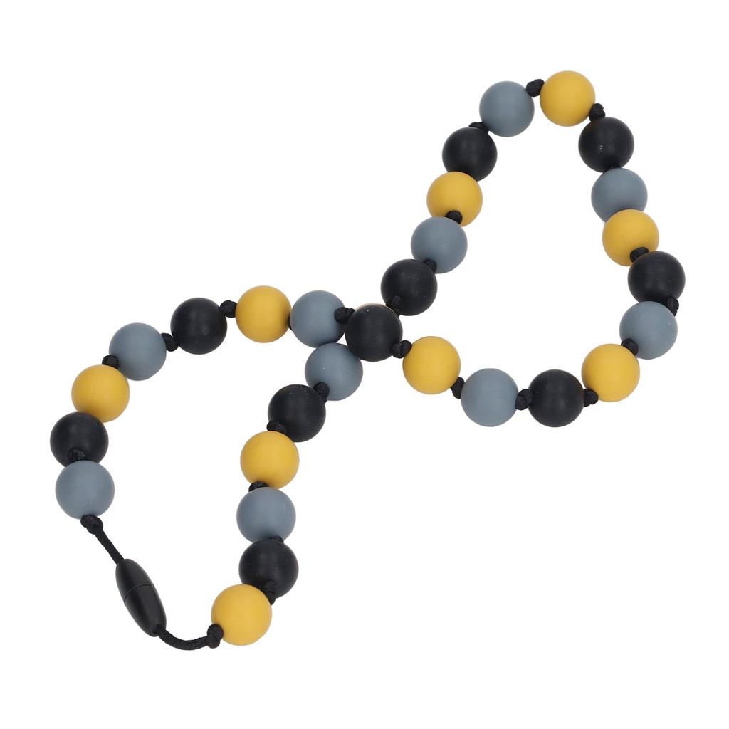 Baby Teething Necklace Anxiety and Stress Reduction Safe Silicone Teething Necklace for Kids