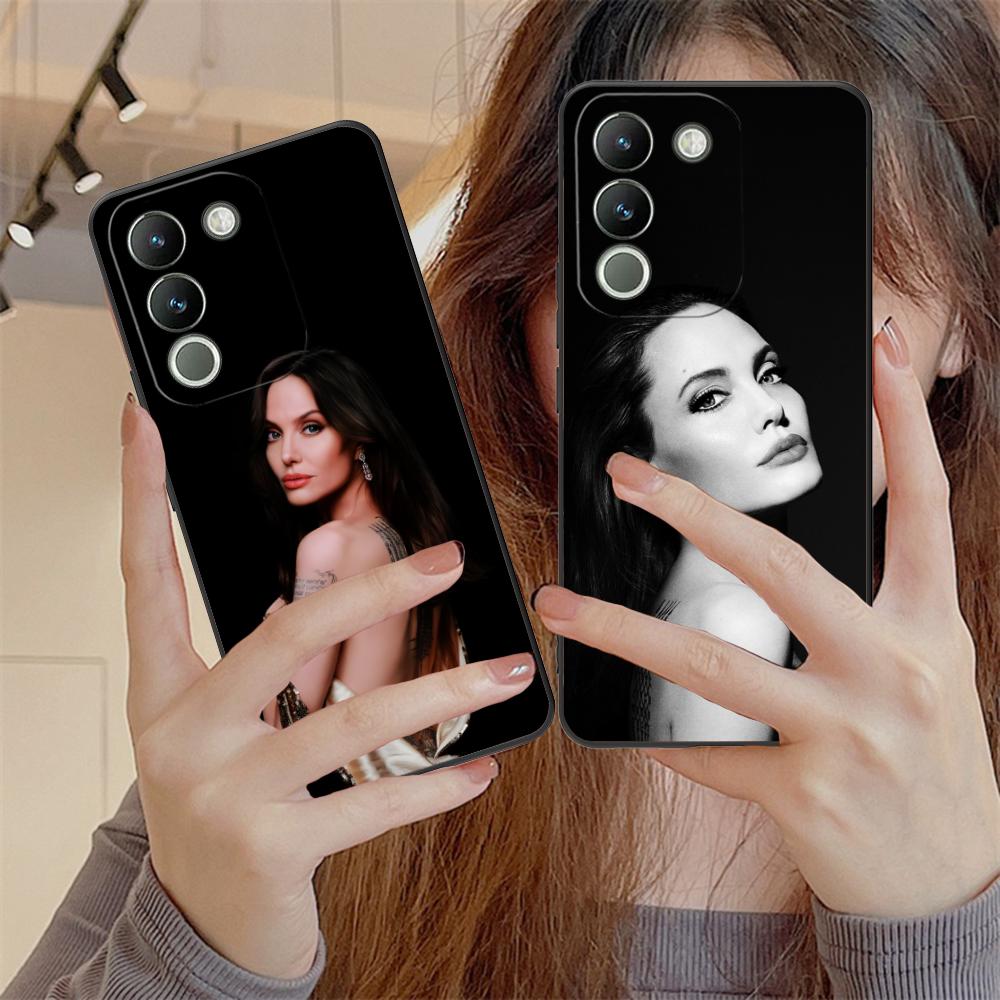 Матовый чехол из ТПУ Angel Jolie для мобильного телефона VIVO Y77 76 75 74 73 72 58 56 55 51 50 38 36 Y19 Y18 Y03 Y01 5G Цветная обложка