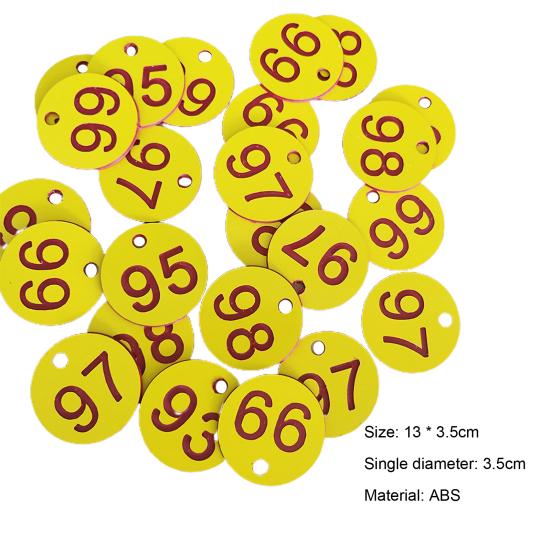 100 шт. водонепроницаемая идентификационная бирка для улья с круглой нумерацией 1-100, этикетка для пчеловодства