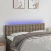 VidaXL LED Headboard Bedroom Furniture Double Bed Accessory Head of Bed Frame Interior Taupe 3122048