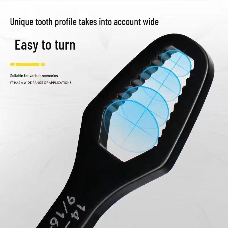 Немецкий самозатягивающийся универсальный двусторонний регулируемый гаечный ключ