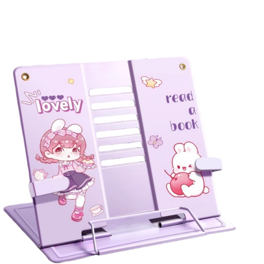 6 Adjustable Positions Desk Book Holder Heavy Duty Metal Document Holder Cooking Recipes