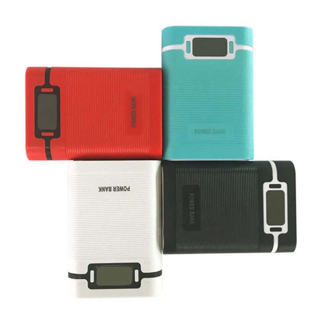 Портативный 4-слотовый ЖК-дисплей DIY Power Bank Case Box 18650 Держатель зарядного устройства