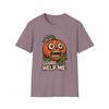 Unisex Softstyle T-Shirt Screaming Jack-O’-Lantern Vine Claw Halloween Fall
