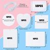 XXR-50PCS Sublimation Air Freshener Sheets Felt Air Freshener Rectangle Fragrant Sheets With Rope For Car Decoration Durable Whi