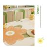 Fresh Floral Rectangle Tablecloth  Kitchen Dining, Waterproof Oil-Proof Non-Stick Botanical Table Cover Home Decor