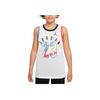Дышащая детская баскетбольная майка без рукавов, детская майка, белая JD2122010GS-002