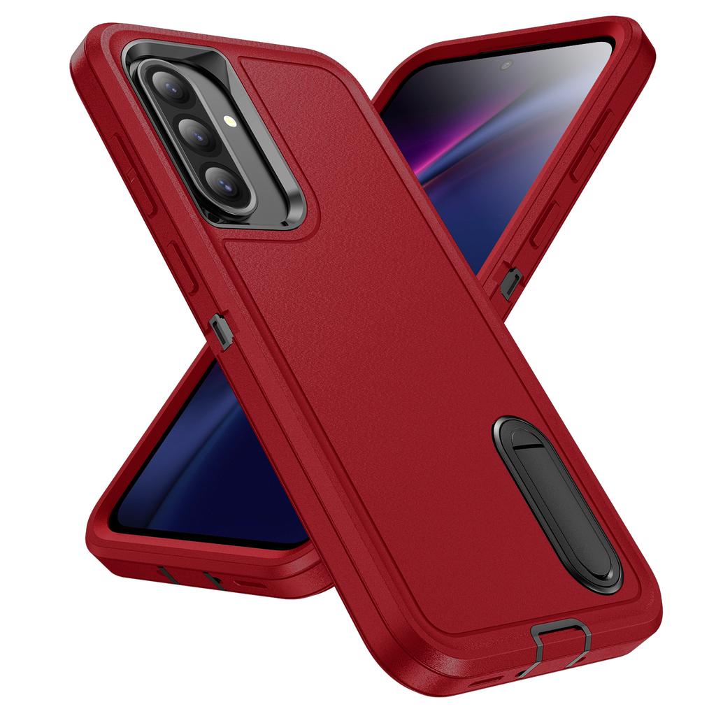 Чехол-броня 3 в 1 для защиты телефона Samsung Galaxy A16 A26 A36 A56 5G A06 A14 A54 A15 A17 с жесткой пластиковой рамкой и ТПУ задней крышкой
