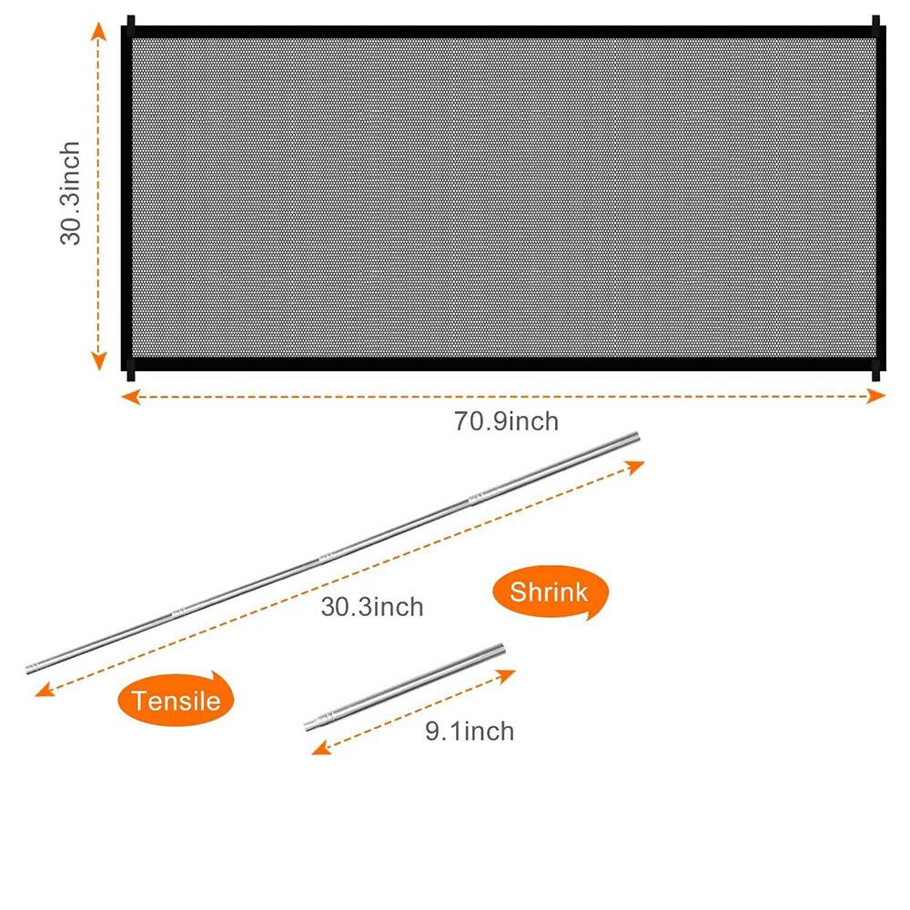 Защитные ворота, дверь для домашних животных, собак, широкая выдвижная сетка, сетка для дома, кухни, лестницы
