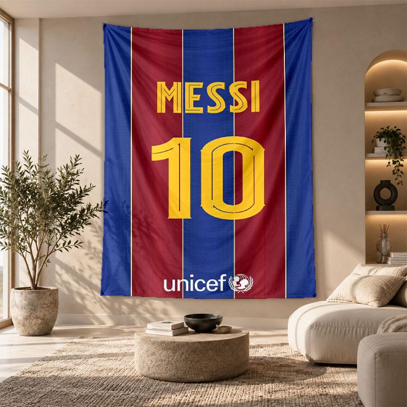 Decorative Tapestry,Lionel Messi Printed Wall Art, Lightweight Wall Hanging For Bedroom Background