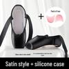 black satin with silicone cover