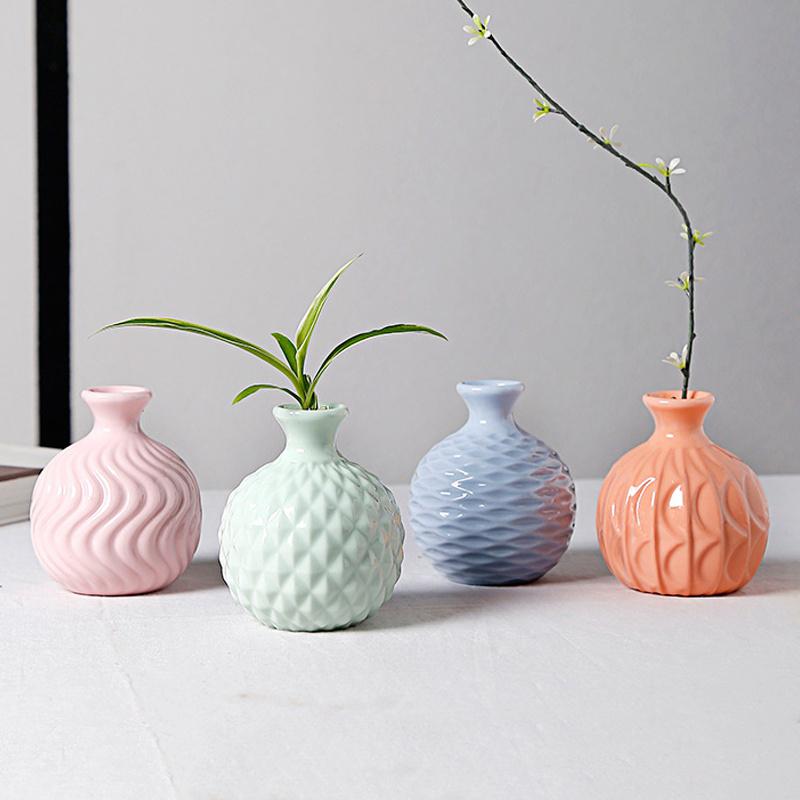 Мини-гидропонная ваза, настольные украшения, украшение для дома, керамическая ваза, горшок для растений, бутылка для ароматерапии, садовые принадлежности