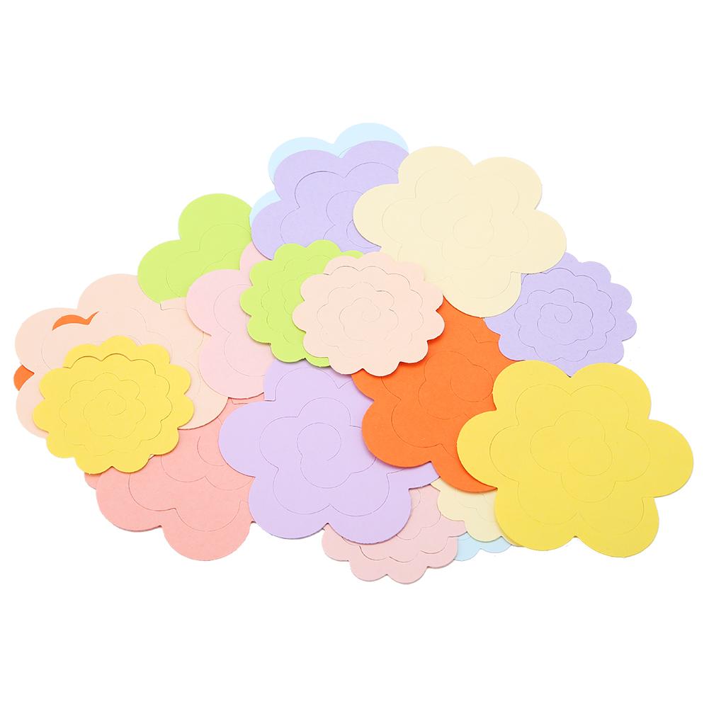 Colorful Flower Design Quilling Kit for Crafts Rosette Flowers Decoration Room Party Wedding Gift, Random Colors