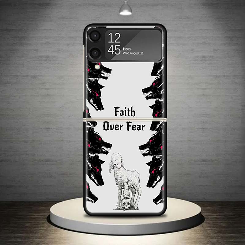 Son Of God Jesus Cross Holy Light Phone Case For Samsung Galaxy Z Flip 7 6 5 4 3 5G Shockproof Cover Z Flip7 Flip6 ZFlip5 Flip3