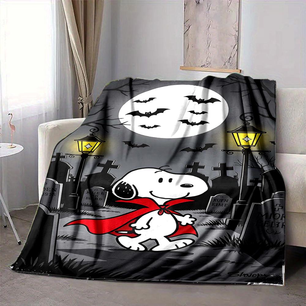1 шт. Плед Snoopy-Ведьма Ночь Хэллоуина Мягкий и Удобный Повседневный Теплый Для Кемпинга Путешествий Рождественский Подарок на Хэллоуин M91799
