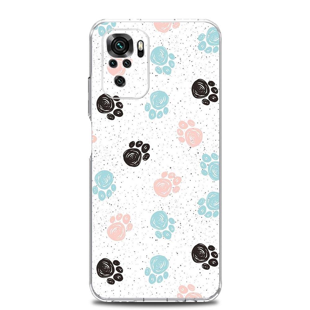 Чехол для телефона Xiaomi Redmi Note 13 12 5G 9S 9 8 10 11 Pro Plus 4G 9T 13C 12C10C 9C 9A 7 Прозрачный чехол любовь цветок Искусство