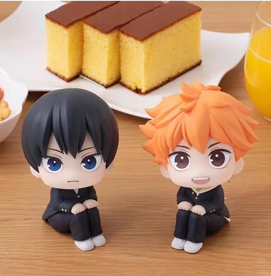 10 см 2 шт. Аниме Haikyuu Фигурка Хинаты Сёё Кагэямы Тобио Набор Фигурка Кукла Игрушка Машина Каваи Декорация Модель Игрушки Подарок ПВХ Безопасно для Детей