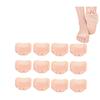 Bige Max Foot Protection Pads, Foot Support, Foot Cushions (12 Pieces, for Left and Right Feet) [Shock Absorption/Silicone Material/Unisex/Silicone Pa