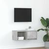 VidaXL TV Stand Concrete Grey 60x31x25.5 Cm Engineered Wood, TV Bench, Hi-fi Cabinet, Entertainment Center, TV Sideboard, 861442