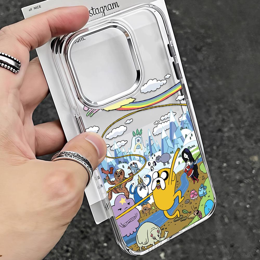 Горячий аниме-чехол для телефона A-Adventures Times для iPhone 17 Air 16 e 15 14 13 12 11 Pro Max Plus SE 2020 2022 Мягкая задняя крышка
