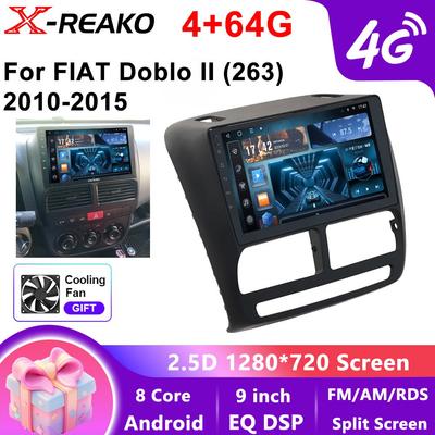 Android 13 Автомобильный радиоприемник GPS-навигация для FIAT Doblo Opel Combo Tour 2010 2011 2012 - 2015 2018 Стерео Видеоплеер Carplay Auto