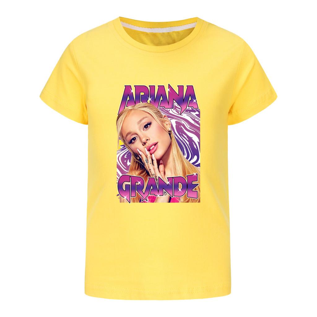 5802 Kids Boys Girls Ariana Grande Short Sleeves T-Shirt