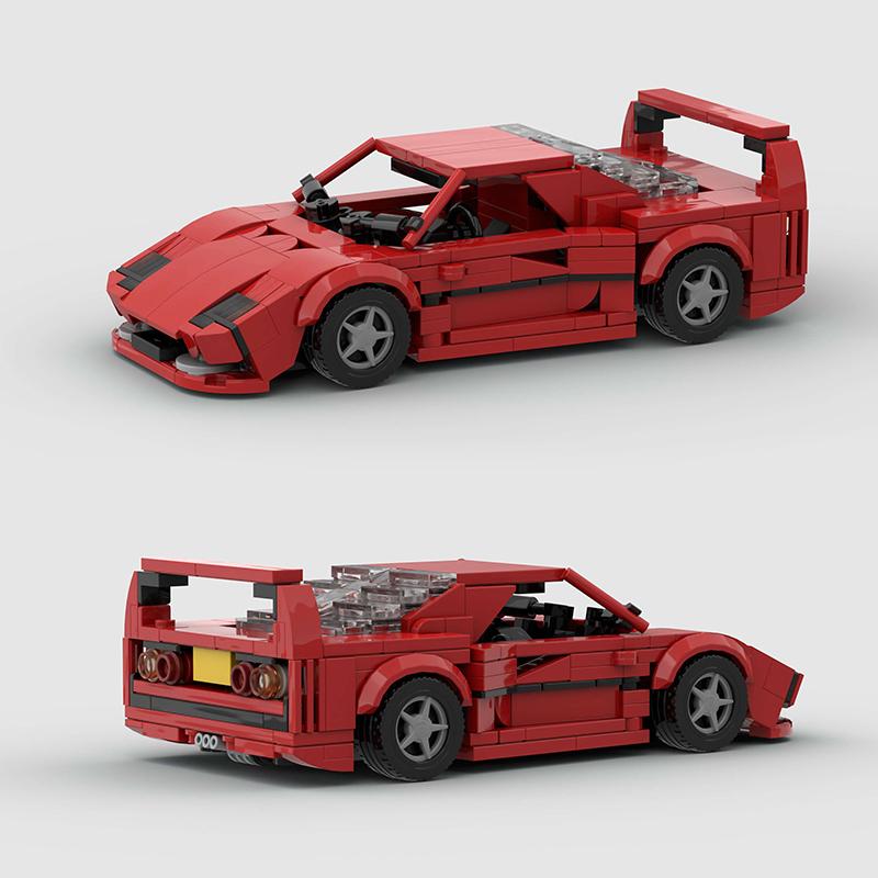 MOC Racing Sports Car Vehicle City Speed Champion Racer Technique Building Blocks Brick Set Supercar Kids Toys Boys Gifts NSX