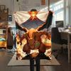 Charmander pattern Flannel Blanket, High quality Comfortable for All Seasons, Home Decor, Warmth and Comfort, Perfect for Gifts.