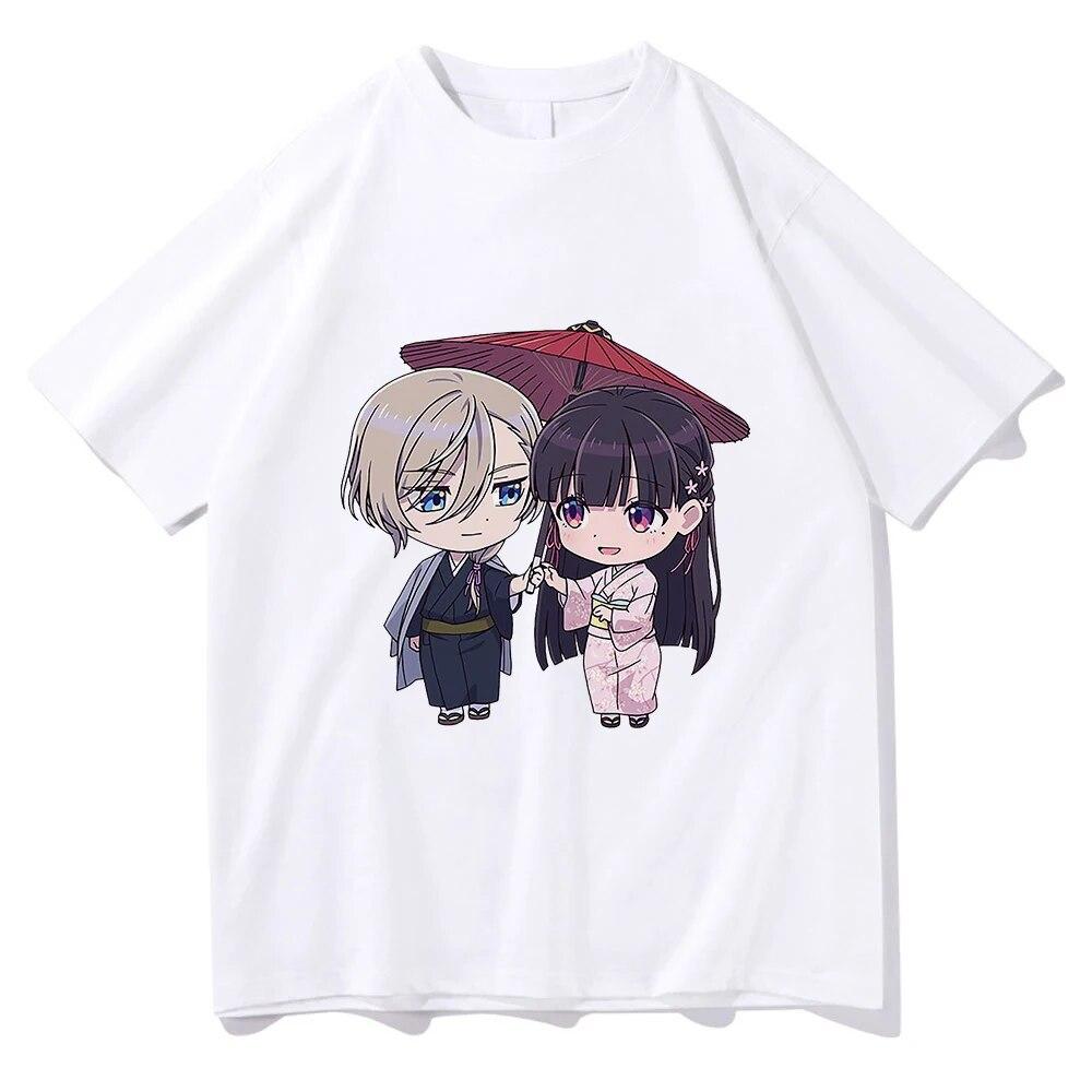 Футболка «My Happy Marriage» унисекс Harajuku Kawaii Watashi No Shiawase Na Kekkon Miyo Kiyoka футболка унисекс аниме Unisexga хлопковые футболки унисекс