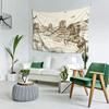 Western Cowboys Tapestry Wall Hanging Ranch Wild West Desert Landscape Tapestry Wall Decor for Bedroom Home Living Room Dorm