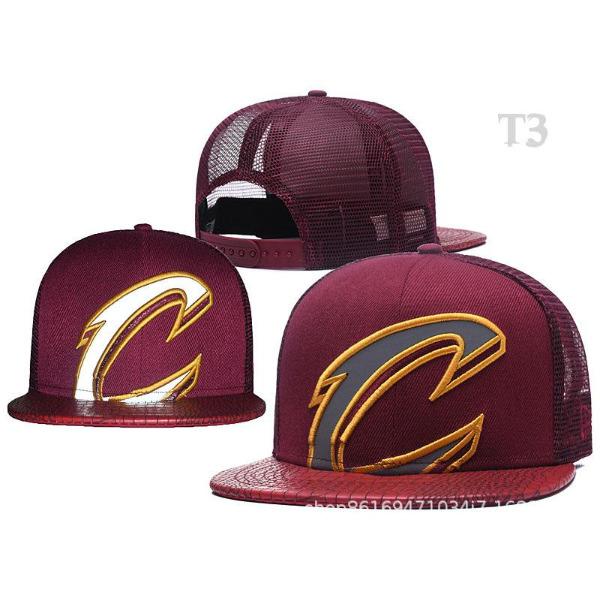 Nba Cavaliers James The Same Flat Edge Baseball Cap Flat Cornice Hat Hip Hop Burgundy Men'S And Women'S Hipster Hat
