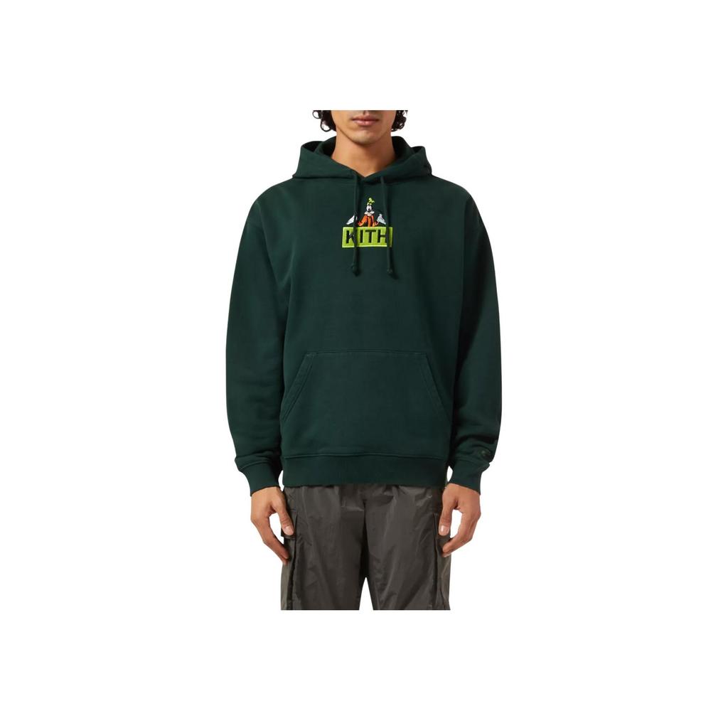 Kith For Mickey & Friends Cyber Monday Goofy Classic Logo Hoodie Stadium Men Tops Green KHM031779-302