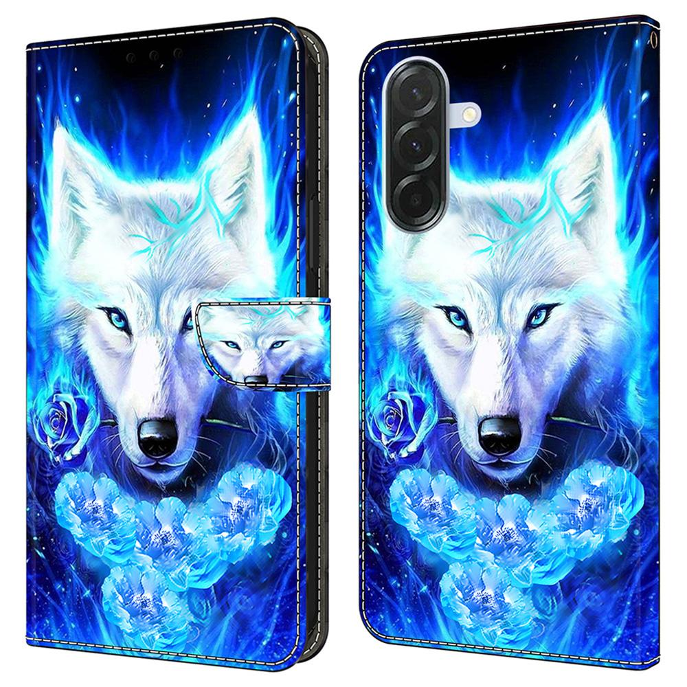 Для Samsung Galaxy A36 5G Кожаный чехол С принтом Узор Кошелек Подставка Флип-чехол для телефона